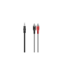 Hama Audio Cable, 3.5 mm jack plug - 2 RCA plugs, stereo, 1.5 m