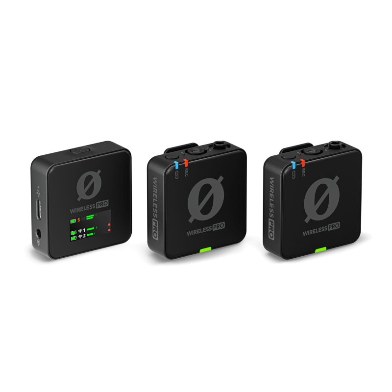 Rode Wireless PRO Kit HF double + micros Lavalier et accessoires