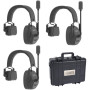 CAME-TV KUMINIK8 Duplex Digital Wireless Headset 450M Ear 3 Pack