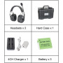 CAME-TV KUMINIK8 Duplex Digital Wireless Headset 450M Dual Ear 3 Pack