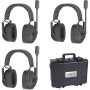 CAME-TV KUMINIK8 Duplex Digital Wireless Headset 450M Dual Ear 3 Pack