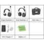 Came-TV Duplex Digital Wireless Headset Mixed 1 Single Ear&2 Dual Ear