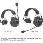 Came-TV Duplex Digital Wireless Headset Mixed 1 Single Ear&2 Dual Ear