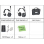 Came-TV Duplex Digital Wireless Headset Mixed 2 Single Ear&1 Dual Ear