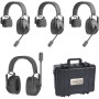 Came-TV Duplex Digital Wireless Headset Mixed 3 Single Ear&1 Dual Ear