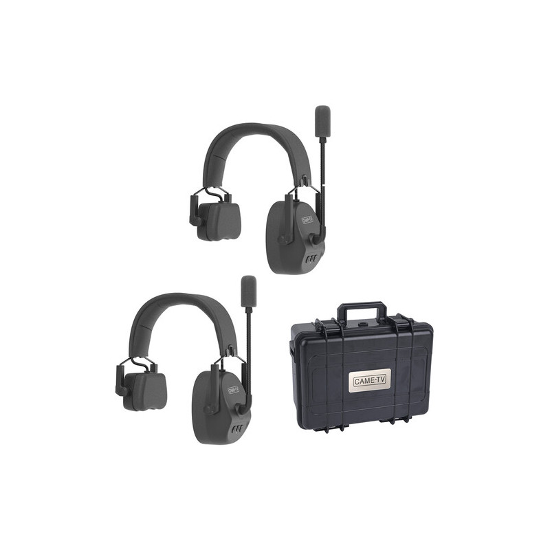 CAME-TV KUMINIK8 Duplex Digital Wireless Headset 450M Ear 2 Pack