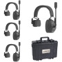 CAME-TV KUMINIK8 Duplex Digital Wireless Headset 450M Ear 4 Pack