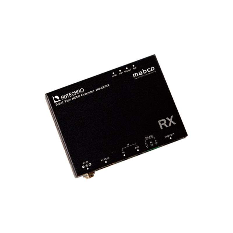 AD Techno Récepteur HDBaseT HDMI/IR/RS232 et PoE 1080/p 60 et 4K60