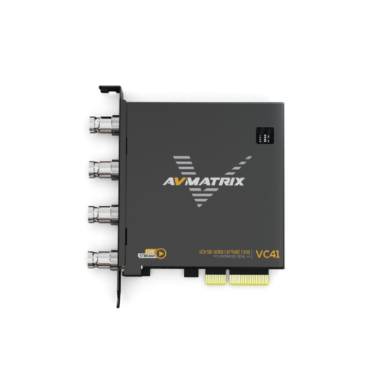 AVMatrix Carte de capture PCIE, 4x 3G-SDI 1080p/60 - Jusqu'à 200Mbps