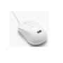 WE Souris filaire WE 1200DPI , USB, câble 1.5m métallique blanche