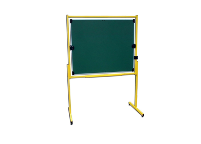 Ulmann Tableau pivotant H/V 100x120cm/roulettes Châssis rouge (vert)