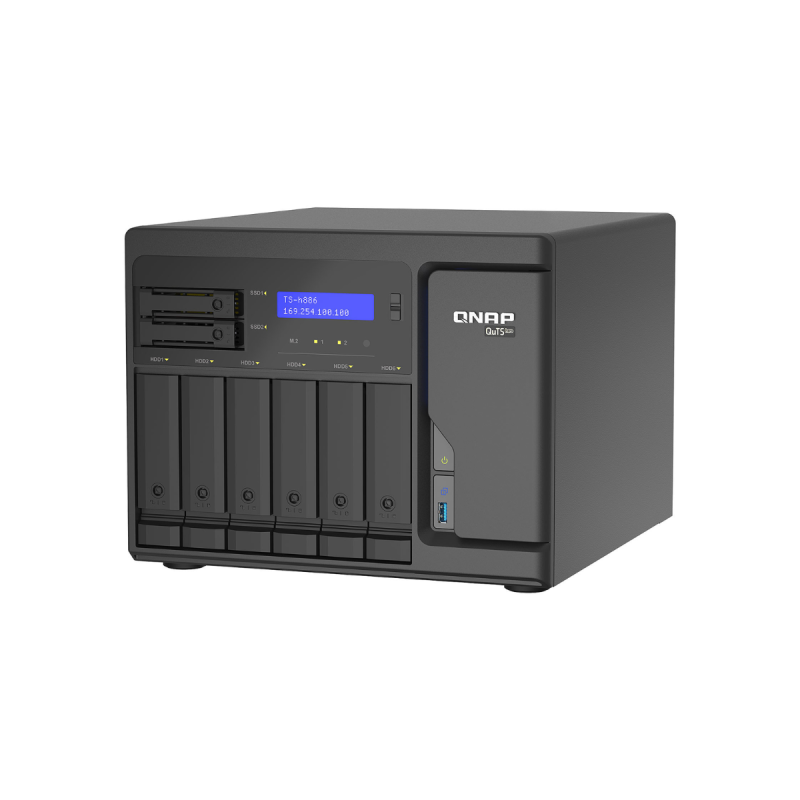 QNAP NAS Tour TS-410E-8G Boitier nu 4 Baies 3.5"/2.5" Alim. externe