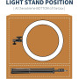 Neewer Kit Ring Light LED 20" Anneau Lumineux Bicolore 44 W avec Pied