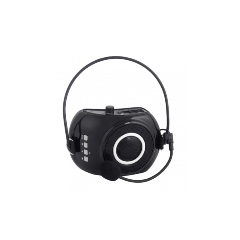 Rondson Ampli de voix noir 20W lecteur USB/SD & micro serre-tête