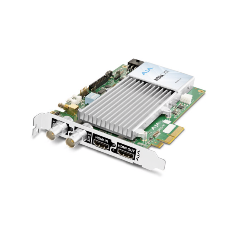 AJA Carte PCIe 12G-SDI&HDMI 2.0 très faible latence sans ventilateur