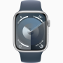 Apple Watch Series 9 GPS 45mm Silver Alu Storm Blue Sp Bnd M
