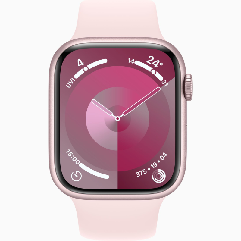 Apple Watch Series 9 GPS 45mm Pink Alu Light Pink Sp Bnd S/M