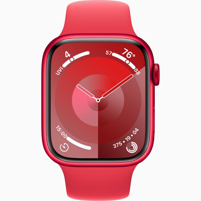 Apple Watch Series 9 GPS 45mm (Prod)Red Alu Red Sp Bnd M/L