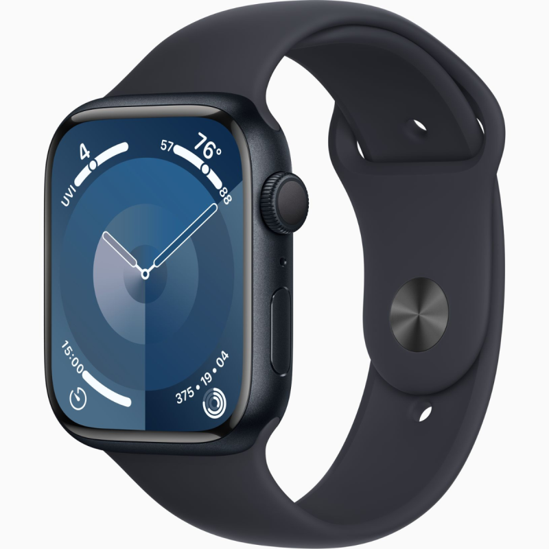 Apple Watch Series9 Cell 45mm Midnight Alu Midnight Sp Bnd M