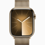 Apple Watch Series9 Cell 45mm Gold Ssc Gold Milanese Loop