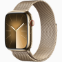 Apple Watch Series9 Cell 45mm Gold Ssc Gold Milanese Loop