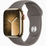 Apple Watch Series9 Cell 41mm Gold Ssc Clay Sport Band S/M