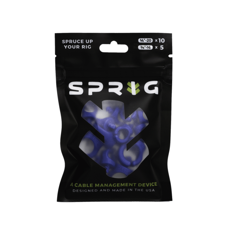 Sprig Blue Value pack  10x 1/4”-20 Sprigs + 5x 3/8”-16 Big Sprigs