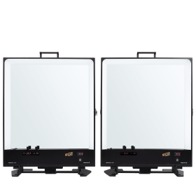 Nestor Glace maquillage Twin (noire) avec housse (la paire)