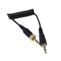 Deity Câble audio spiralé  jack 3.5 TRS vers XLR mâle de 30,5 cm