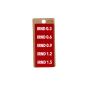 Lenzcameratools Filter Tags IRND 0.3-1.5 Red/White letters | 5 Tags