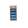 Lenzcameratools Filter Tags ND 0.3-1.2 S/E Blue | 4 Tags