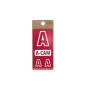 Lenzcameratools A-Cam Red/White letters | 4 Tags