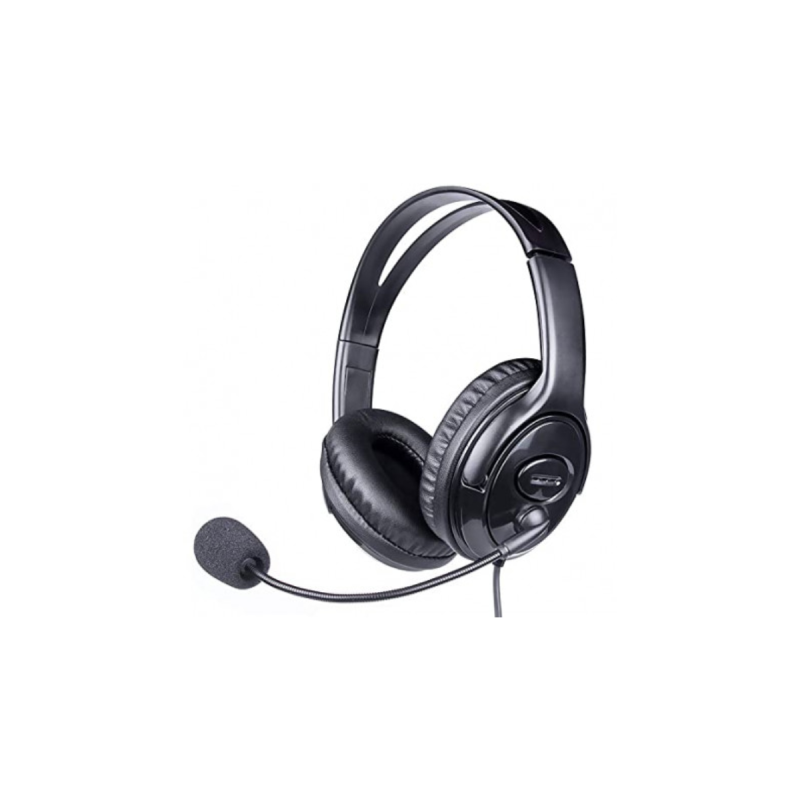 WE Casque micro filaire JK+USB pivotant arceau réglable jack 3.5