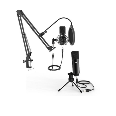 WE Pack Microphone USB steaming bras réglable et orientable filtre