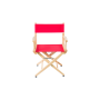 Filmcraft Pro Series Director Chair SHORT natural - RED canvas