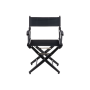 Filmcraft Pro Series Director Chair SHORT black - WHITE canvas
