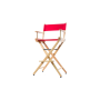 Filmcraft Pro Series Director Chair TALL natural - RED canvas