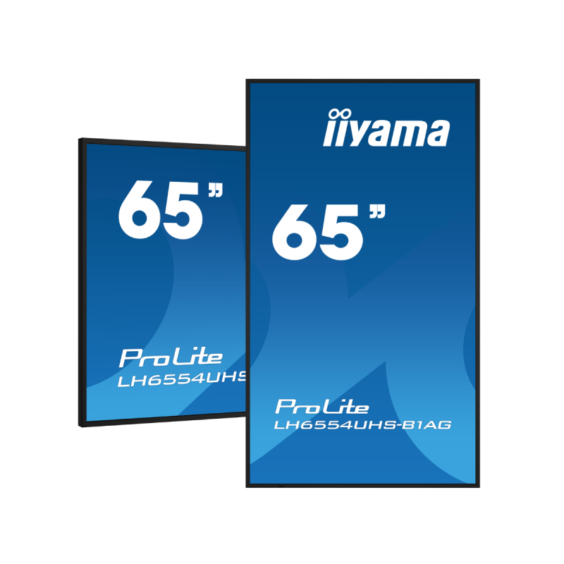 IIYAMA LFD 65" dalle IPS 24/7 3840x2160 VGA 3xHDMI 2xHP 1xDP 2xUSB