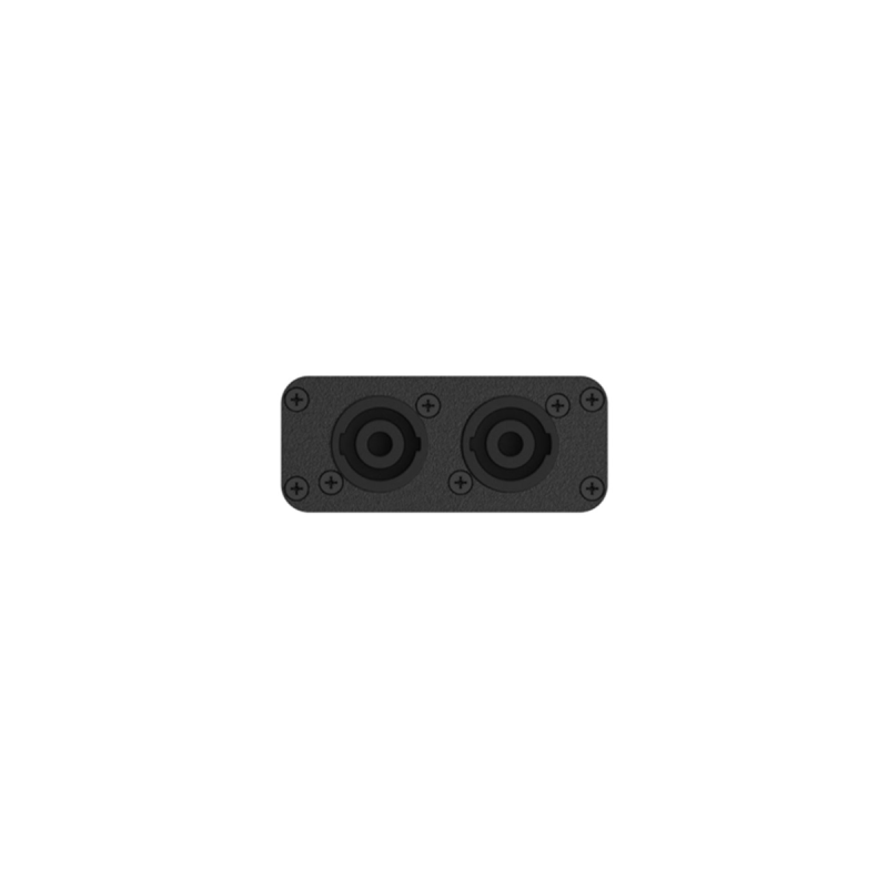Audac Plaque de 2 x connecteurs Speakon VIRO5(D) noir