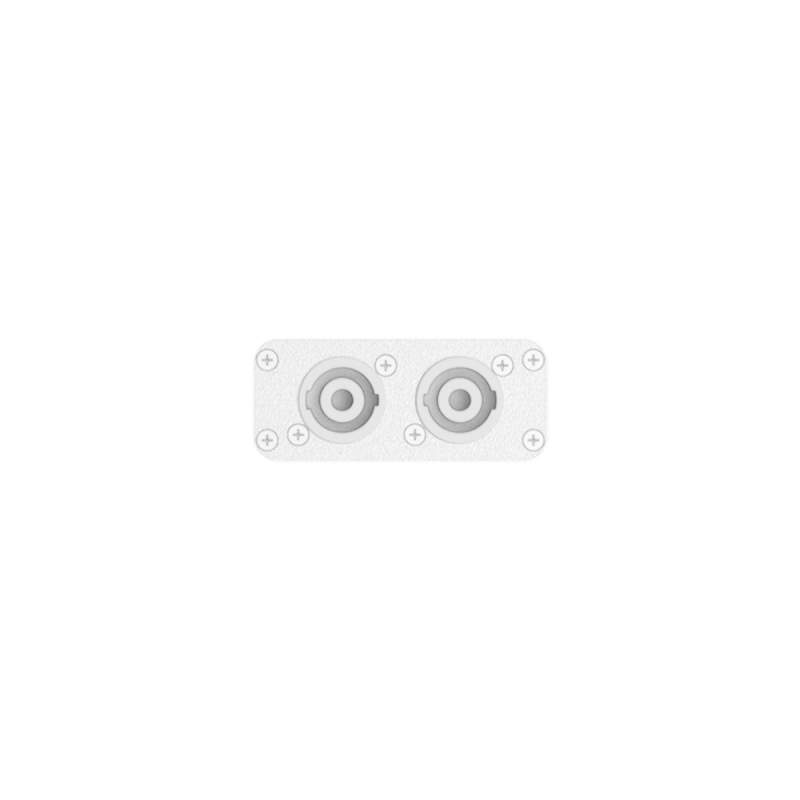 Audac Plaque de 2 x connecteurs Speakon VIRO5(D) blanc