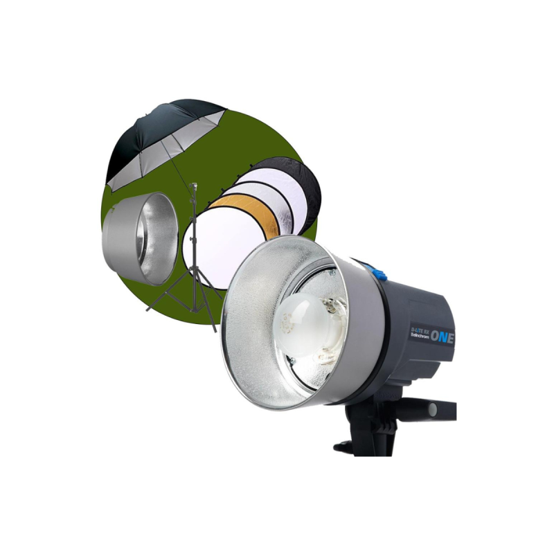 Elinchrom Kit Flash RX One + Bol + Para 90cm + Pied + Reflecteur 5en1