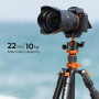 K&F Trépied monopode pour appareil photo175cm en alu. K255A4+BH-28L
