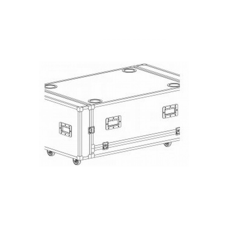 DAS Flight case de transport pour 2 retours de scène ROAD12A