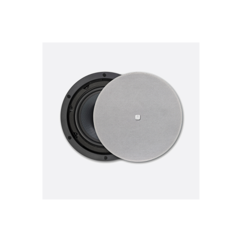Biamp Paire de HP rond, 5.5"/10W/8Ohms/70/100V avec caisson, blanc