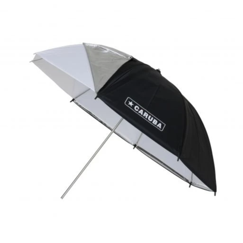 Caruba Flash umbrella - 81cm / 32 "(White+ black / silver cover)