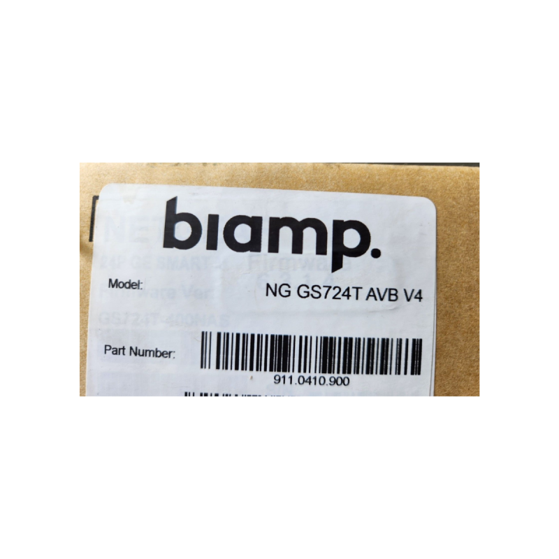 BiAmp Switch Netgear Gigabit avec logiciel AVB de chargé, 24 ports