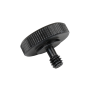 Caruba Adapter screw 1/4 "M - 1/4" F with metal grip - Black