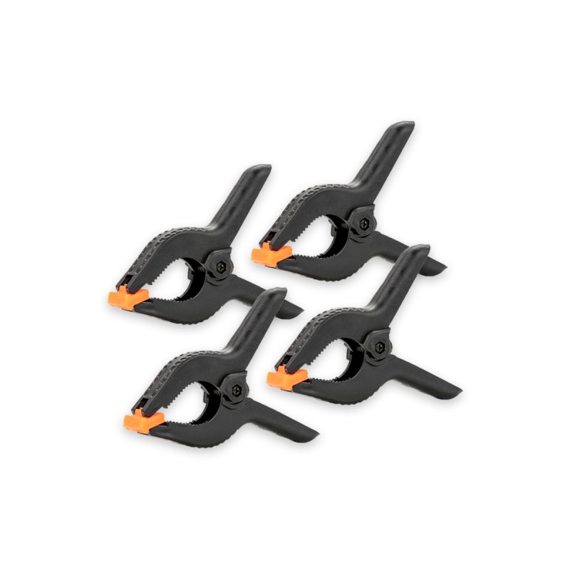 Caruba background clamp black/orange small (2 pieces)