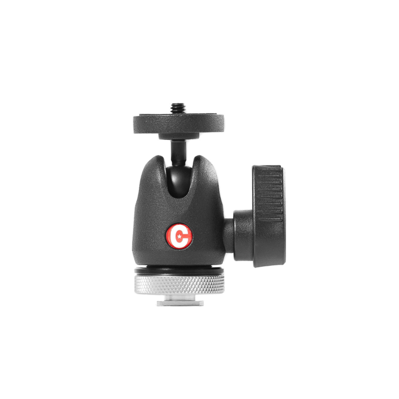 Caruba Centre Ball Head met Cold Shoe Mount