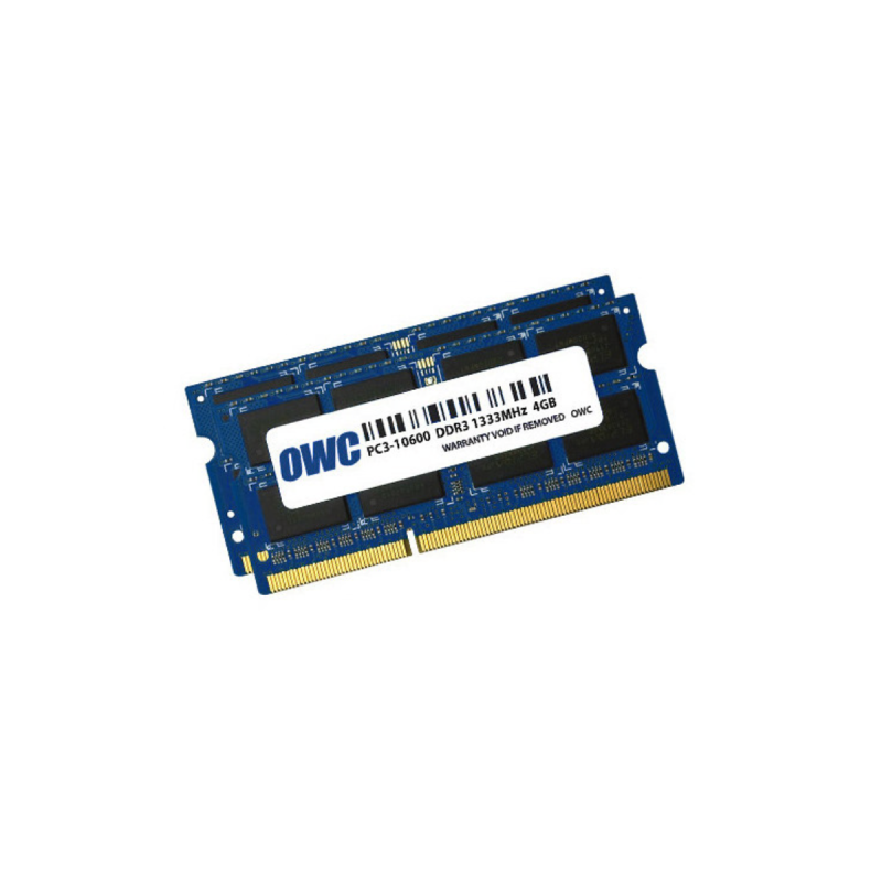 OWC 8GB (2x4GB) PC3-10600 DDR3 1333MHz SO-DIMM 204 broches SO-DIMM